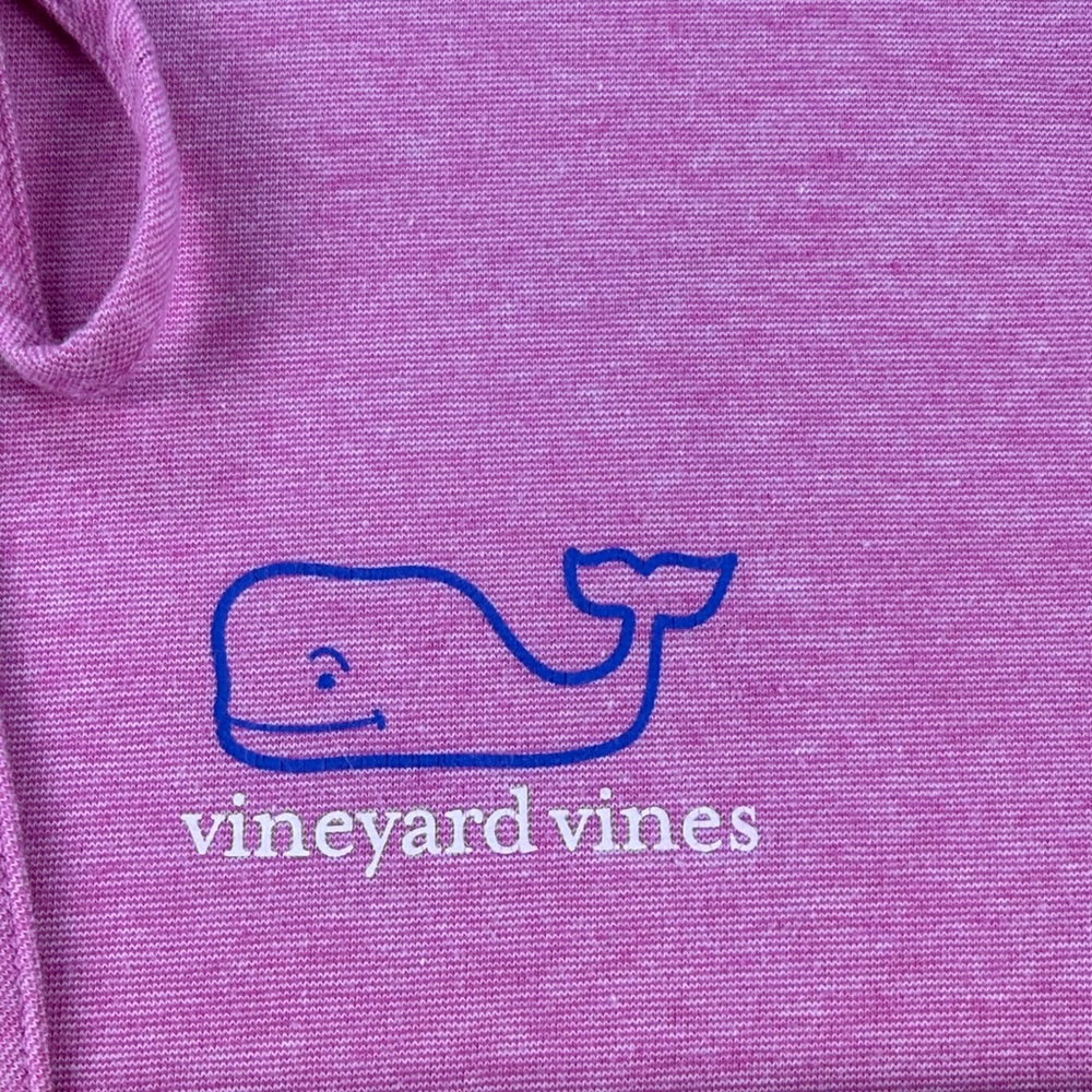 Vineyard Vines Pink & White Striped Long Sleeve Shirt Blue Whale Logo Size S - Picture 6 of 9